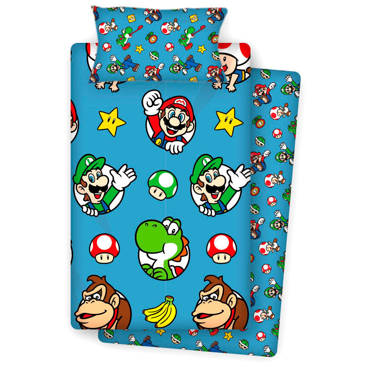 NEW IMPORT Juego de Sábanas Super Mario Bros, NW1038