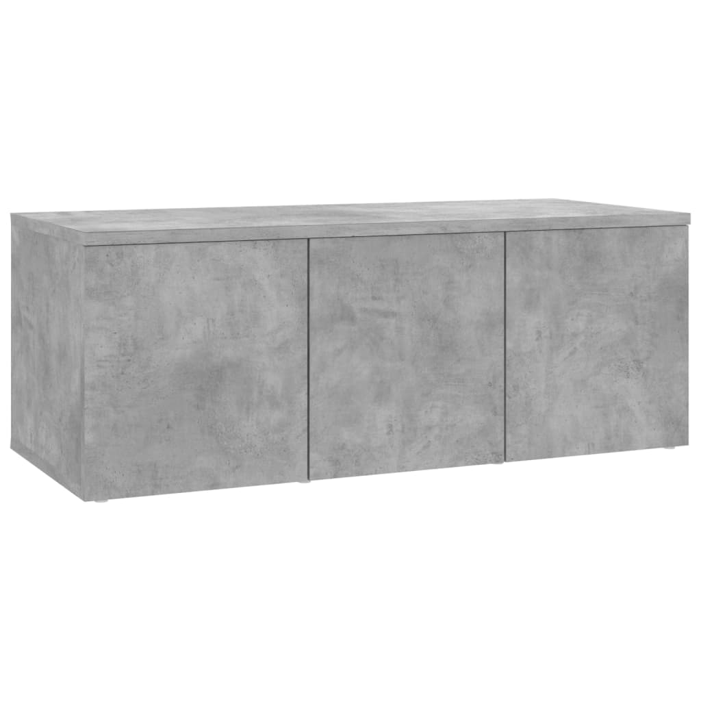vidaXL Mueble para TV madera contrachapada gris hormigón 80x34x30 cm