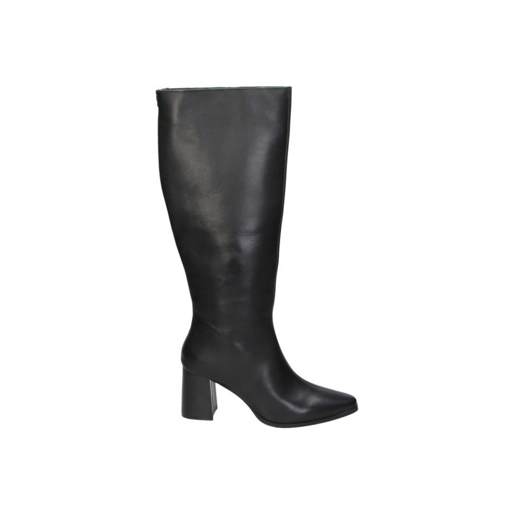MTNG | Botas de Tacón Mustang Meghan para Mujer – Botas Altas en Color Negro – Bota Casual con Cremallera Lateral – Tacón Alto y Cómodo – Estilosas – Combinables y Versátiles – Modelo 55473
