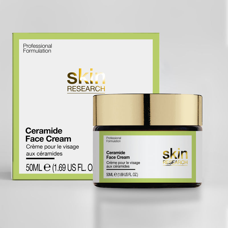 Skin Research Crema Facial con Ceramidas Hidratante y Reparadora 50ml