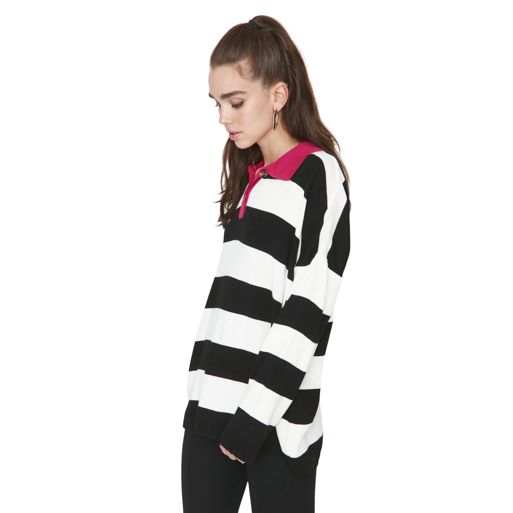 Trendyol Jersey De - Marca De Moda - S/36/8 Negro Mujer Pequeño