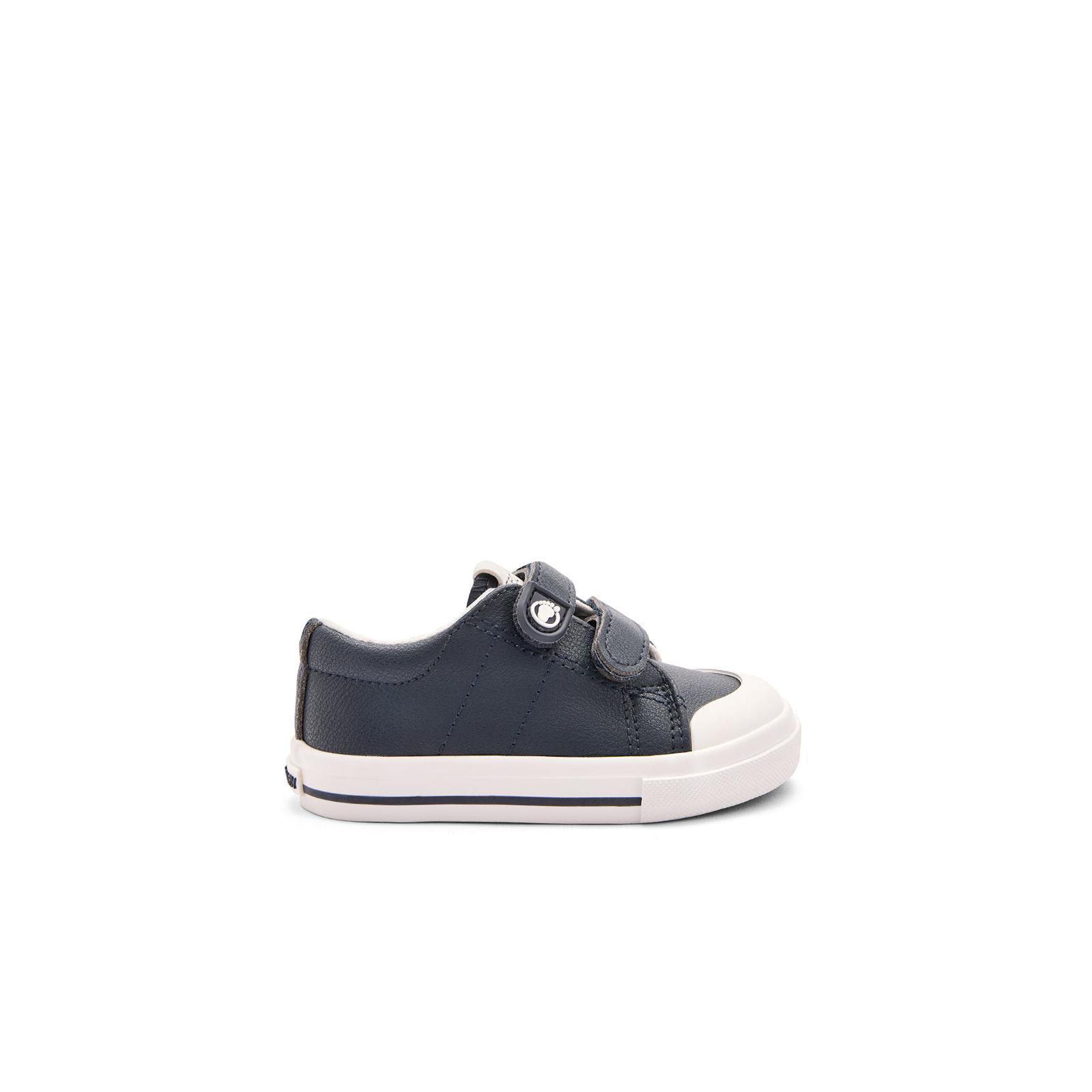 Conguitos - Zapatillas Deportivas de Bebés con Puntera Amplia y Diseño Respetuoso Azul Marino para Niños y Niñas