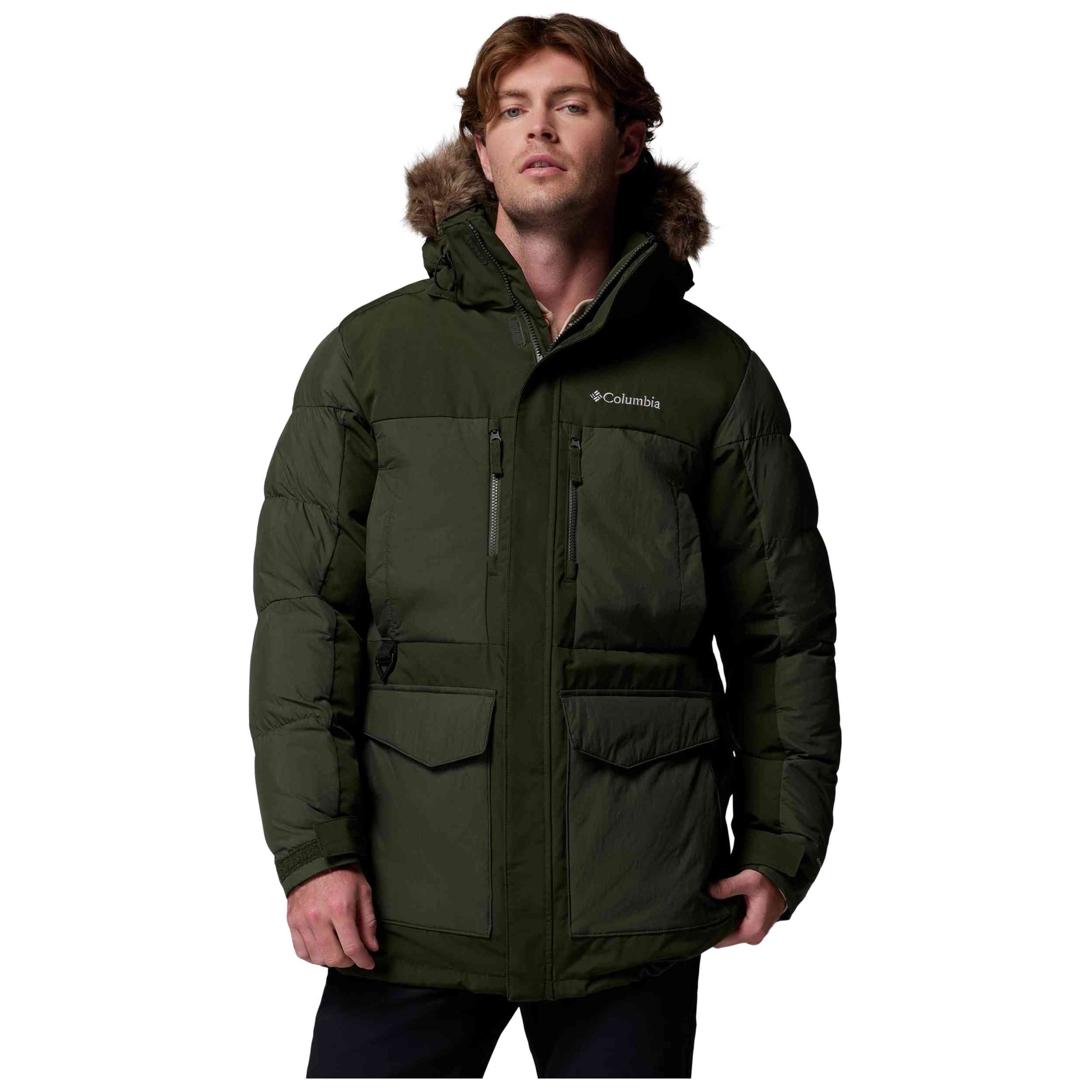 Chaqueta Columbia modelo Chaqueta con capucha Columbia Marquam Peak Fusion II verde oscuro para Hombre en color Verde
