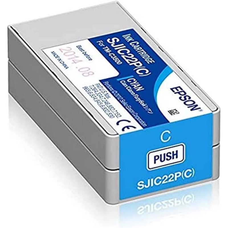 Cartucho epson sjic22p cyan tm-c3500
