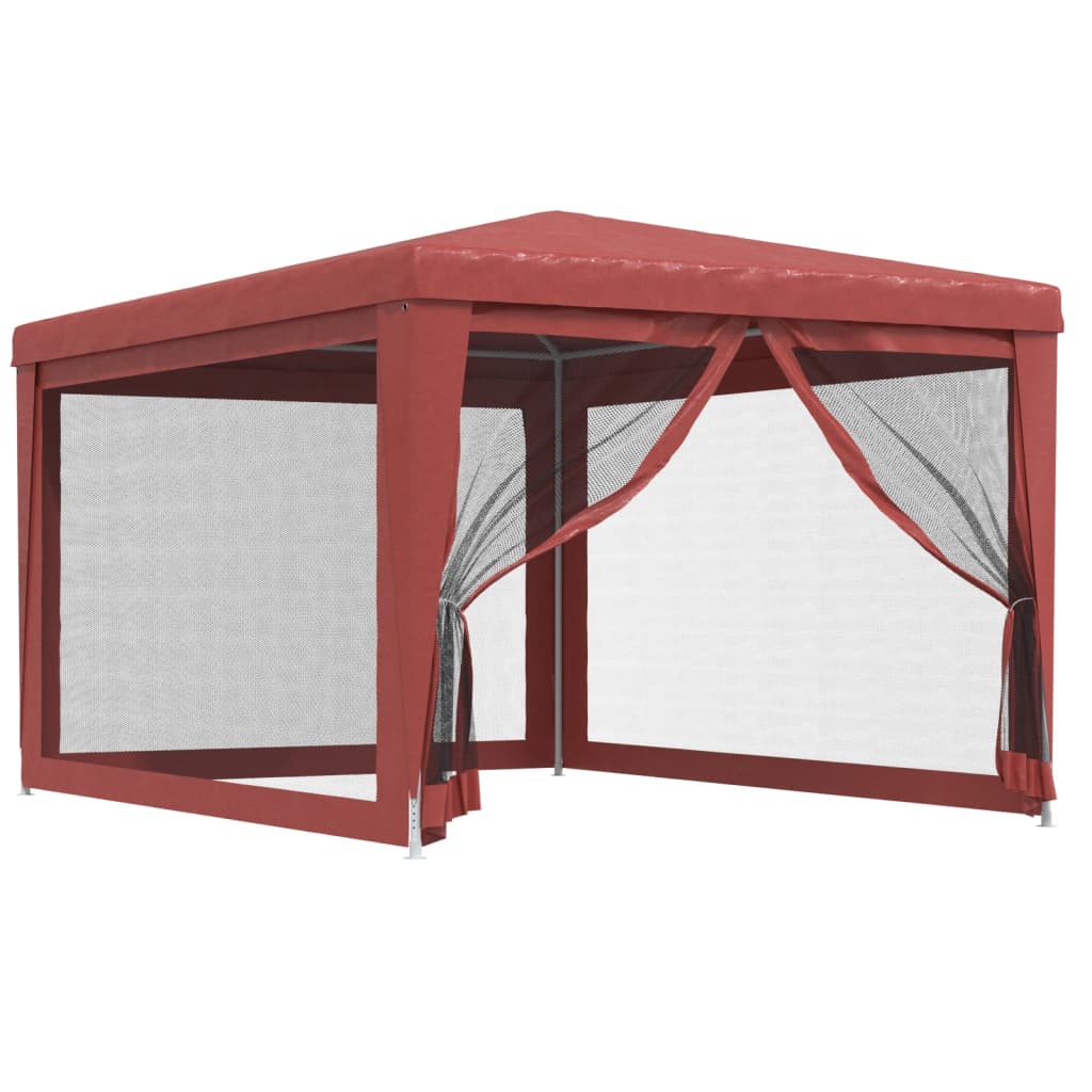 vidaXL Carpa para Fiestas con 4 Paredes de Malla Toldo HDPE Color Antracita,  Azul,  Rojo y mas