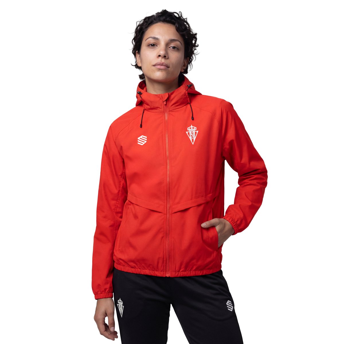 SIROKO - Chubasquero fútbol para Mujer Siroko RSG Rain Jacket Coach W_