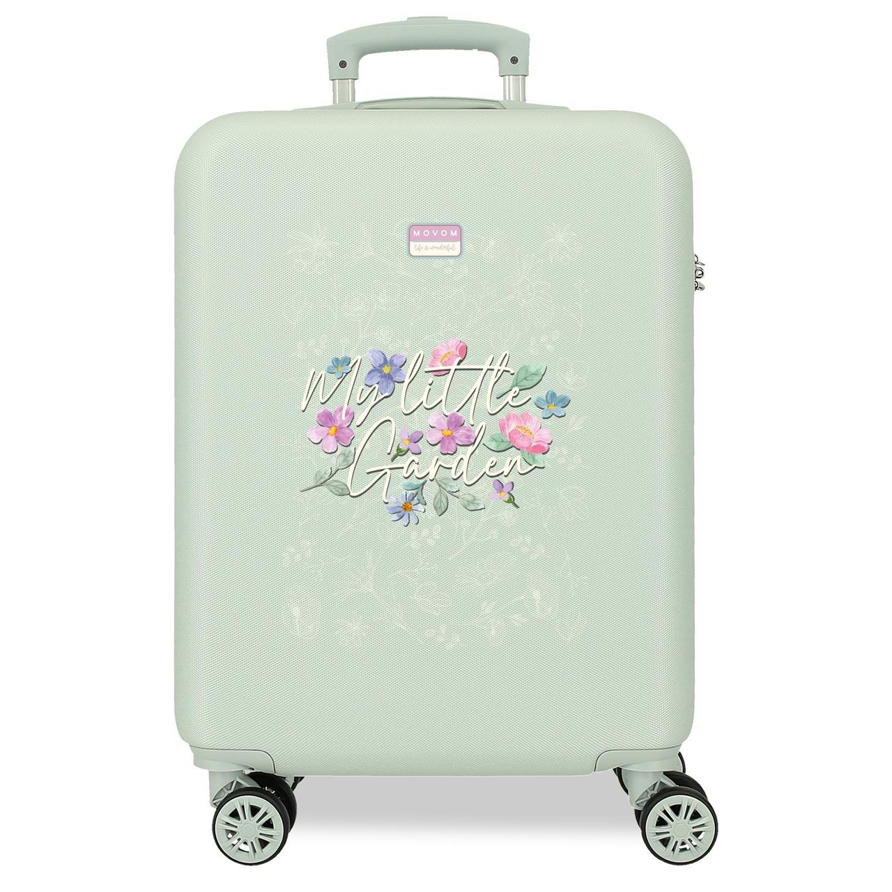 Maleta de cabina Movom My litle garden ABS con capacidad de 41,8L Menta