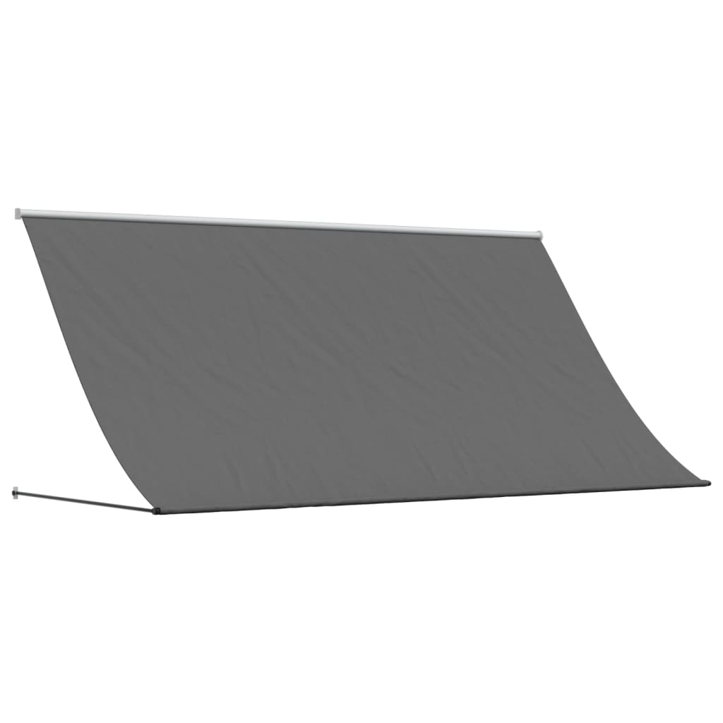 vidaXL Toldo retráctil de tela y acero gris antracita 300x150 cm Protección Rayos UV para Terraza Patio Exterior Jardín