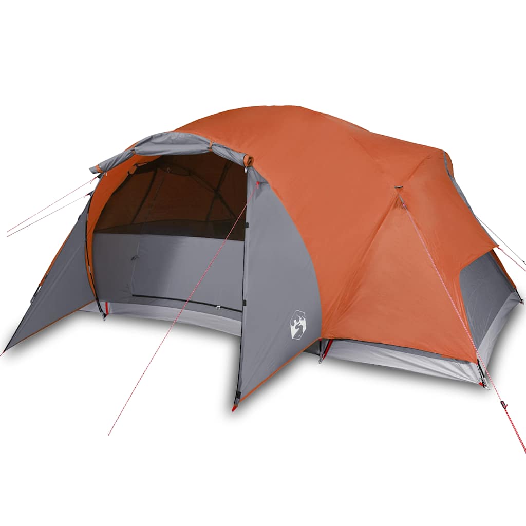 vidaXL Tienda familiar Crossvent para 8 personas impermeable naranja