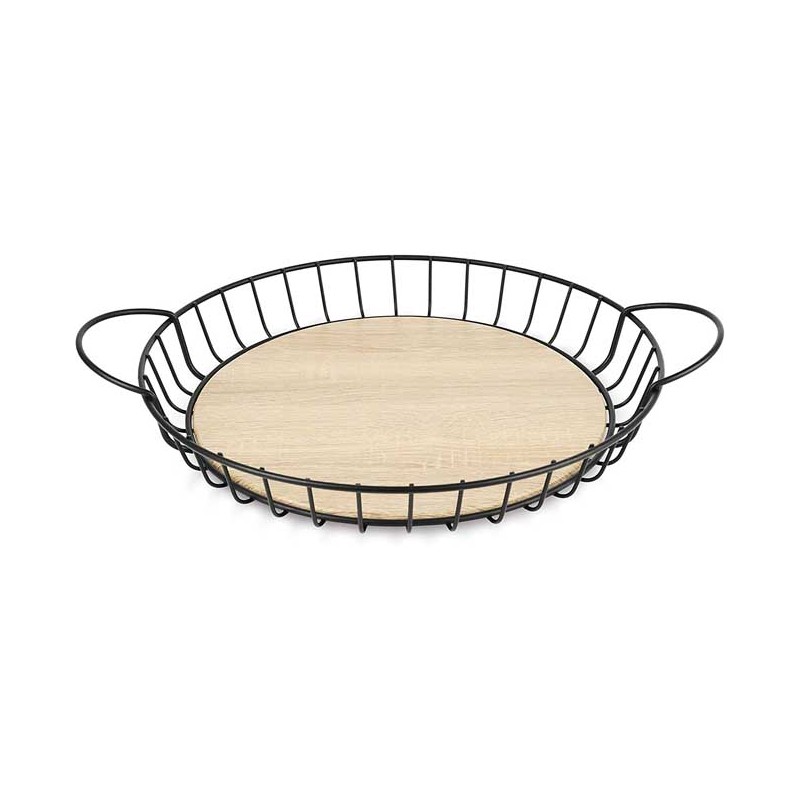 LACOR Lacor Frutero Redondo Bajo 39 Cm | Varillas De Hierro Y Acero | Diseño Elegante Y Funcional Para Cocina Y Mesa