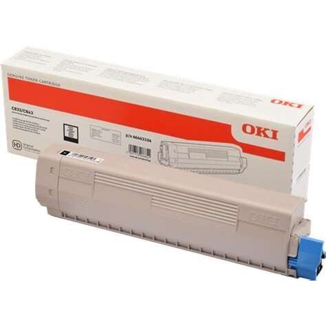 Oki c833 / c843 negro cartucho de toner original - 46443104