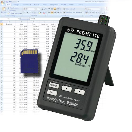 PCE-HVAC 3S Dinamómetro Digital para Medición de Tracción y Compresión 200N USB