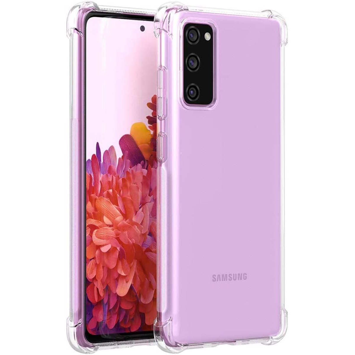 Tumundosmartphone Funda Gel Tpu Anti-Shock Transparente para Samsung Galaxy S20 FE