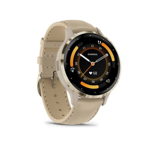 Garmin 010-02785-55 Relojes inteligentes y deportivos 3,05 cm (1.2") AMOLED 41 mm Digital 390 x 390 Pixeles Pantalla táctil Oro Wifi GPS (satélite)
