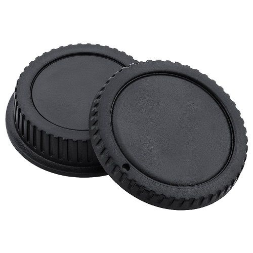 CABLEPELADO Tapa Cuerpo Frontal y Tapa Trasera de Objetivo, Compatible con Canon EF/EF-S 4000D 2000D 1300D 1200D 1100D 800D 760D 750D 650D 600D 550D 500D 250D 200D, EOS 90D 80D 77D 70D,5D Mark