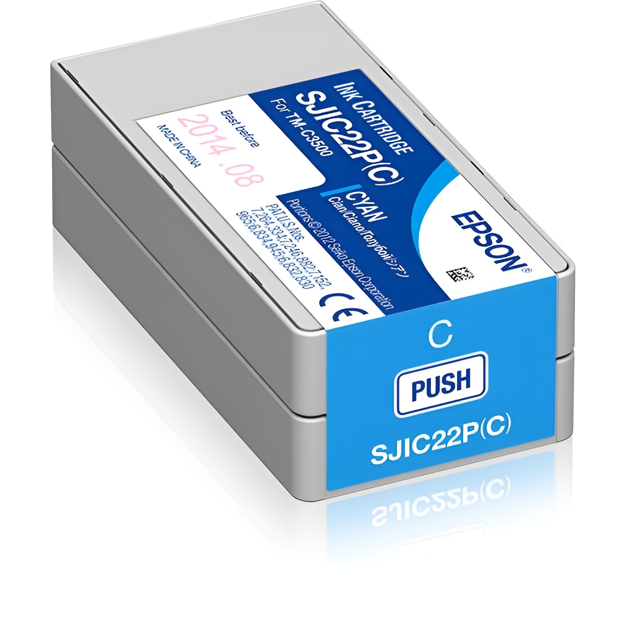 Cartucho epson tinta cian impresora tm-c3500