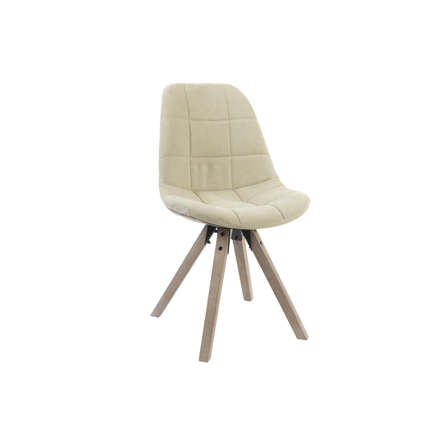 SILLA POLIESTER ALGODON 47X55X85 NATURAL BEIGE FIJALO MB139138
