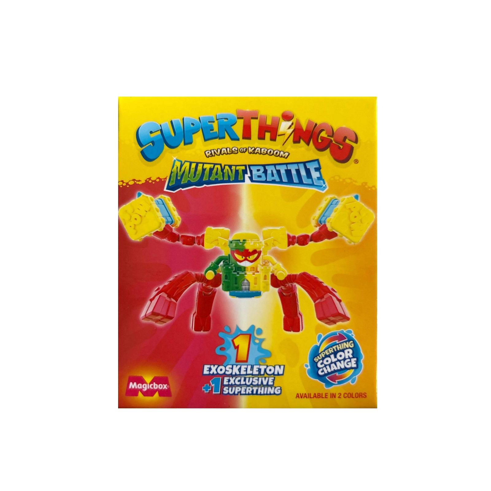 Superthings - Superthings Serie Mutant Battle – Cada Caja Contiene 1 Exoskeleton + 1 SuperThing + 1 Checklist,Compatibles con SuperThings  Kids