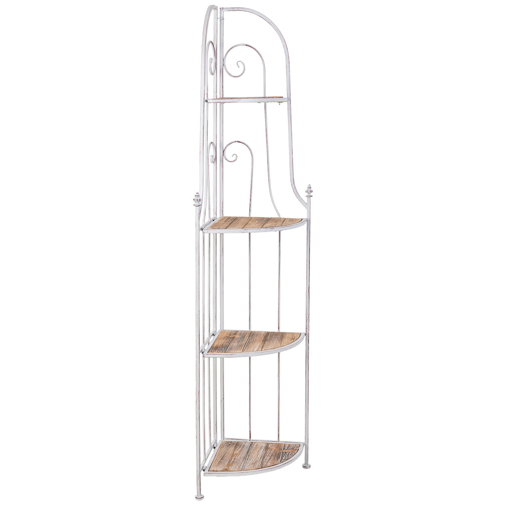 Wonderlust Deco - Estanteria expositor beige, 37x37x175h cm Gris 37x37x175h cm
