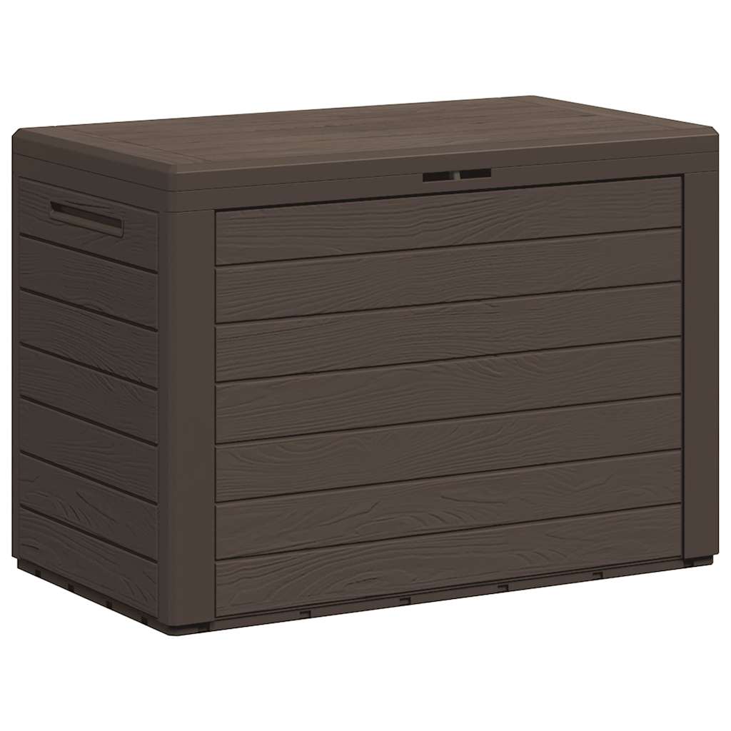 vidaXL Caja de almacenamiento de jardín marrón 78x44x55 cm
