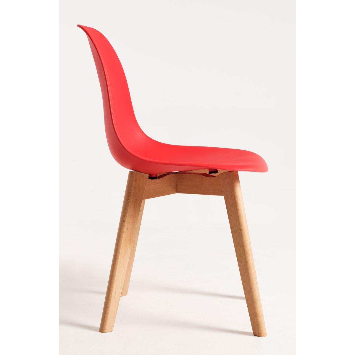Regalos Miguel - Packs Sillas Comedor - Pack 4 Sillas Kelen - Rojo