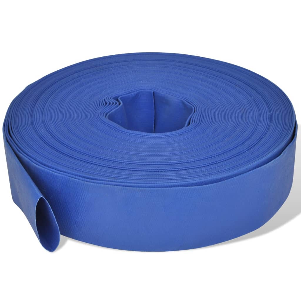 vidaXL Manguera Plana PVC Tubo de Suministro de Agua Tubería Plomería Dimensiones 38 mm/25 m,  25 mm/25 m,  50 mm/25 m y mas