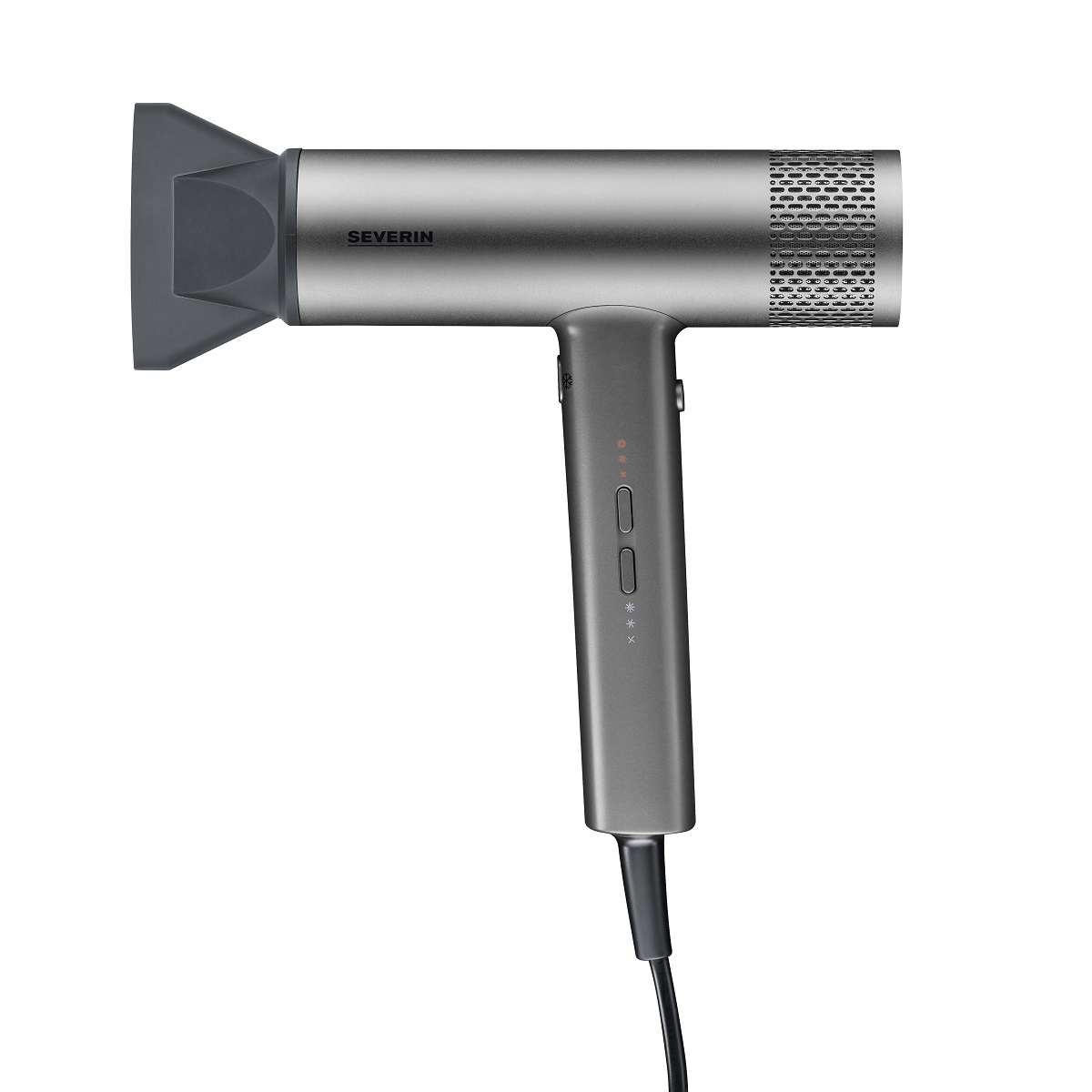 SEVERIN secador 2000W BLDC con iónica, 3 calor/potencia, concentrador y difusor, cable 2,8 m para máxima libertad.