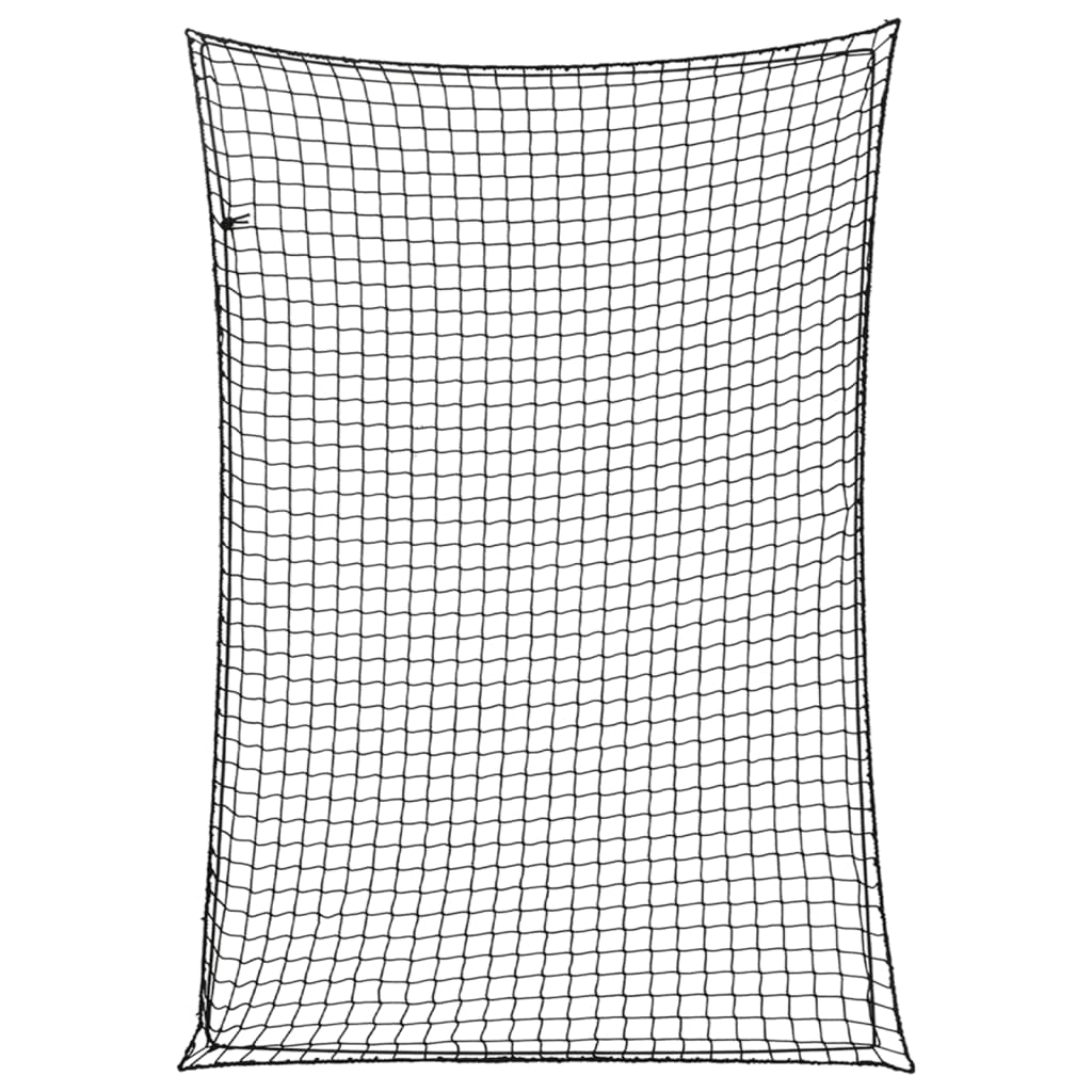 vidaXL Red de remolque con cuerda elástica PP 5x3,5 m red de carga Color Blanco,  Negro,  Verde y mas