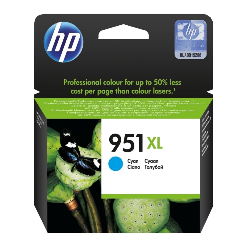 Cartucho de Tinta HP 951xl Cian - Alta Calidad de Impresión