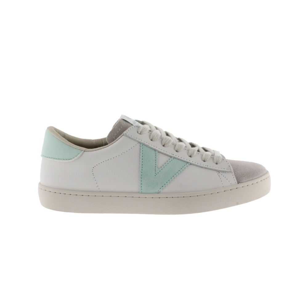 Victoria Berlín Zapatillas de piel con piezas de color y puntera de serraje 1126142