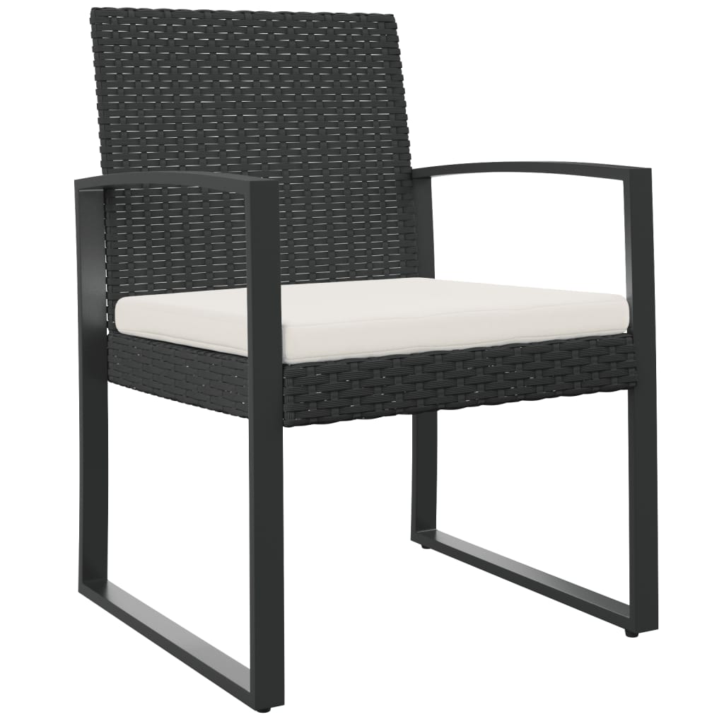 vidaXL Sillas de comedor de jardín 2 uds PP aspecto ratán