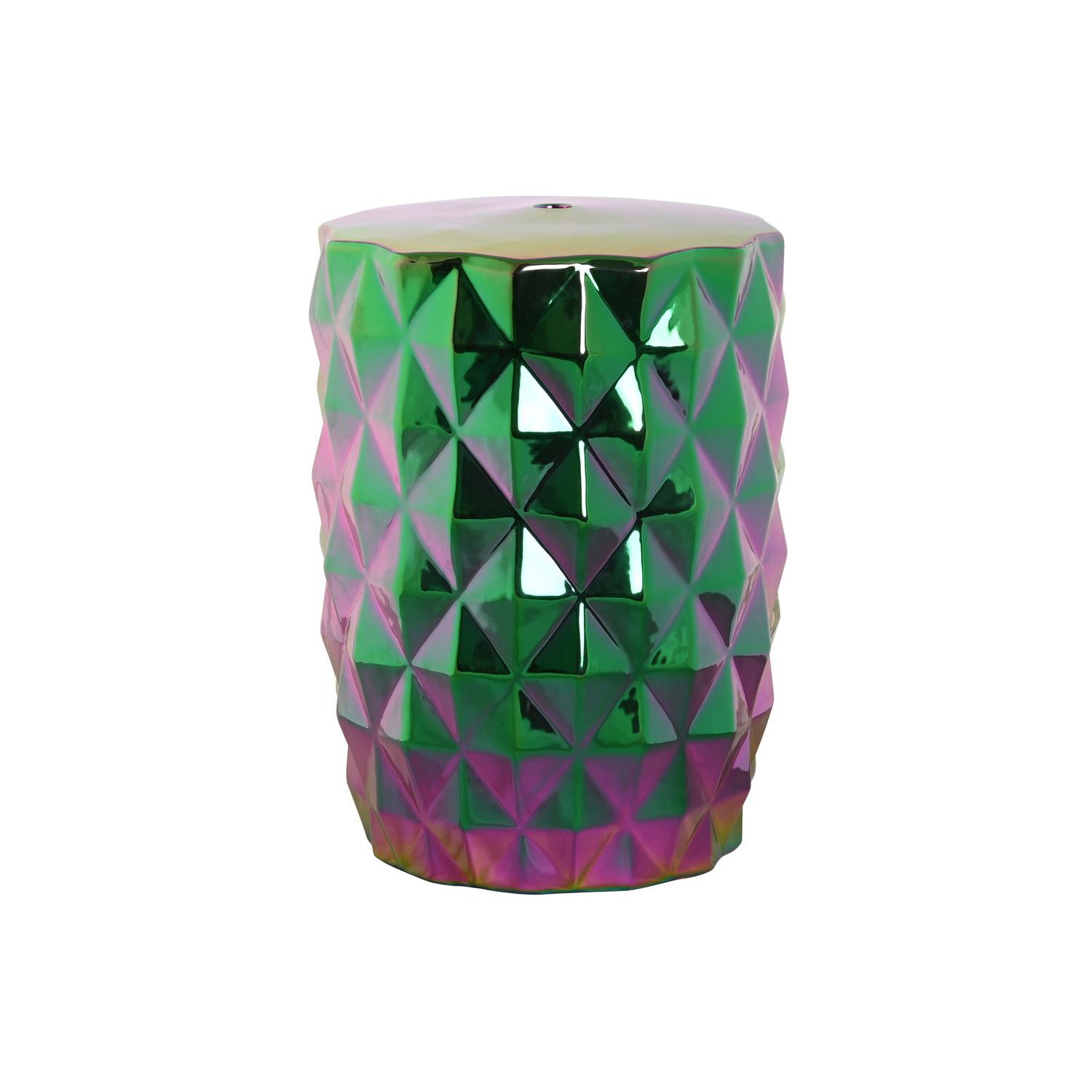 Mesita Auxiliar Porcelana 33X33X45 Iridiscente - Fijalo - El mejor complemento para tu hogar.