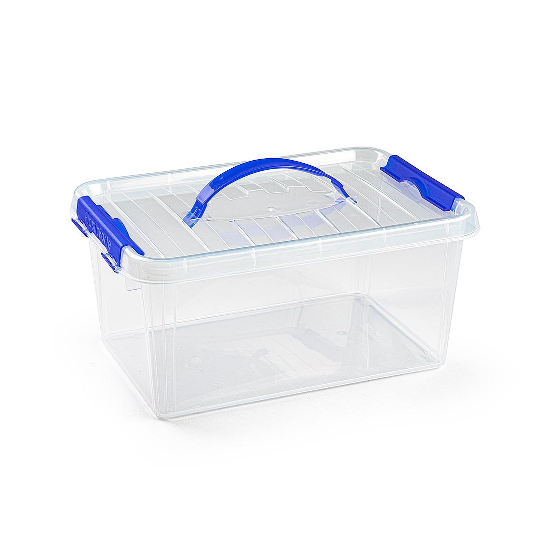 Plastic Forte Caja de Almacenaje 8 Litros Transparente Caja de ordenación  de plástico, Contenedor de almacenamiento