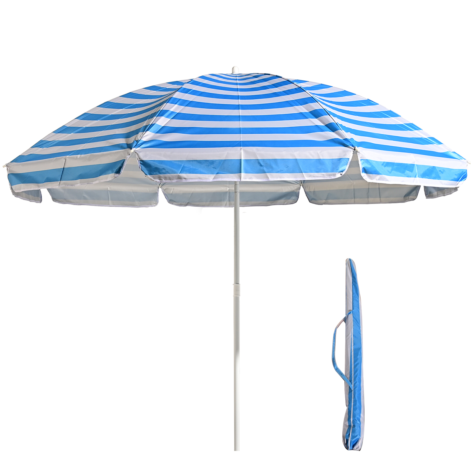 S7 STAR Sombrilla Playa Multicolor, Sombrilla Plegable Grande, Sombrilla Ligera con Bolsa Transporte, Protecciíon UV 50 Sombrilla Exterior con Tubo Aluminio, Ideal para Aire Libre / Playa/ Verano