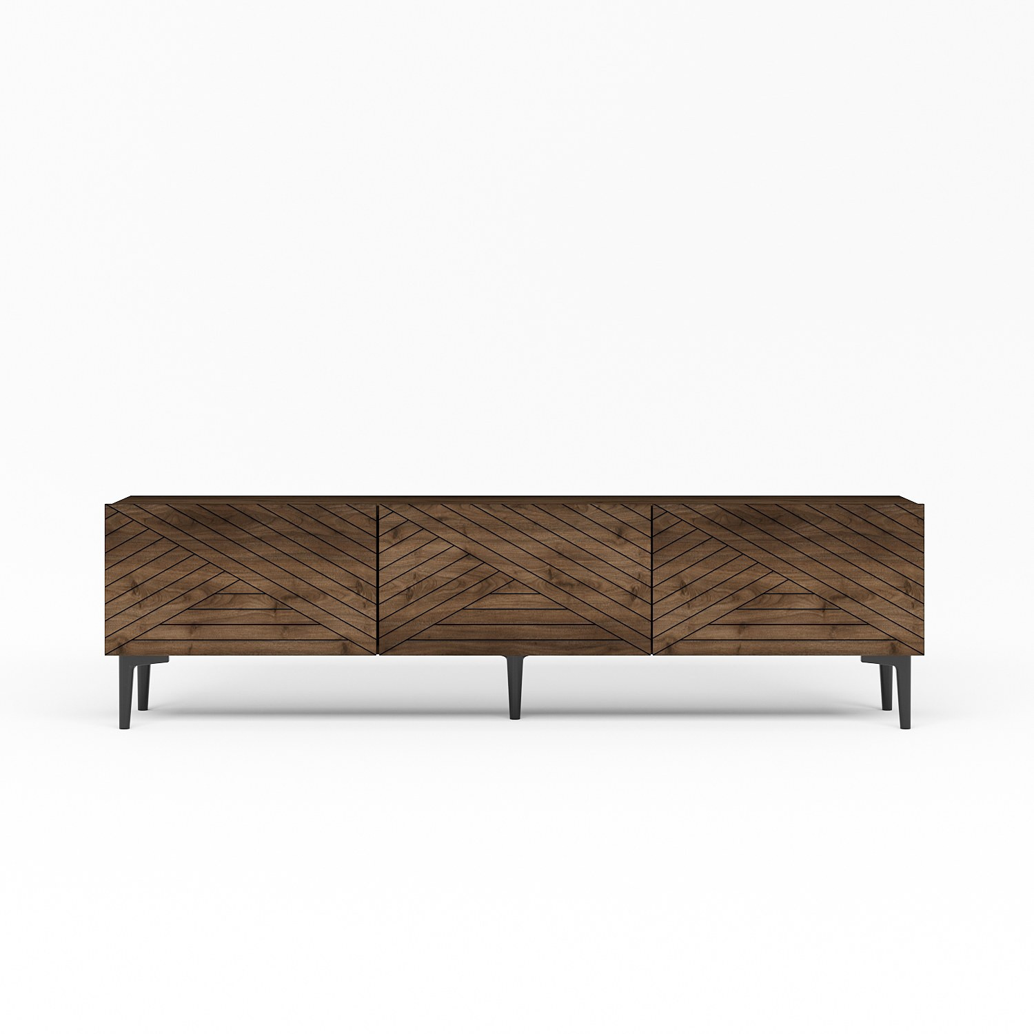 Habitat y Jardin - Soporte de TV de madera "Felix" - 160 x 31 x 44 cm - Marrón