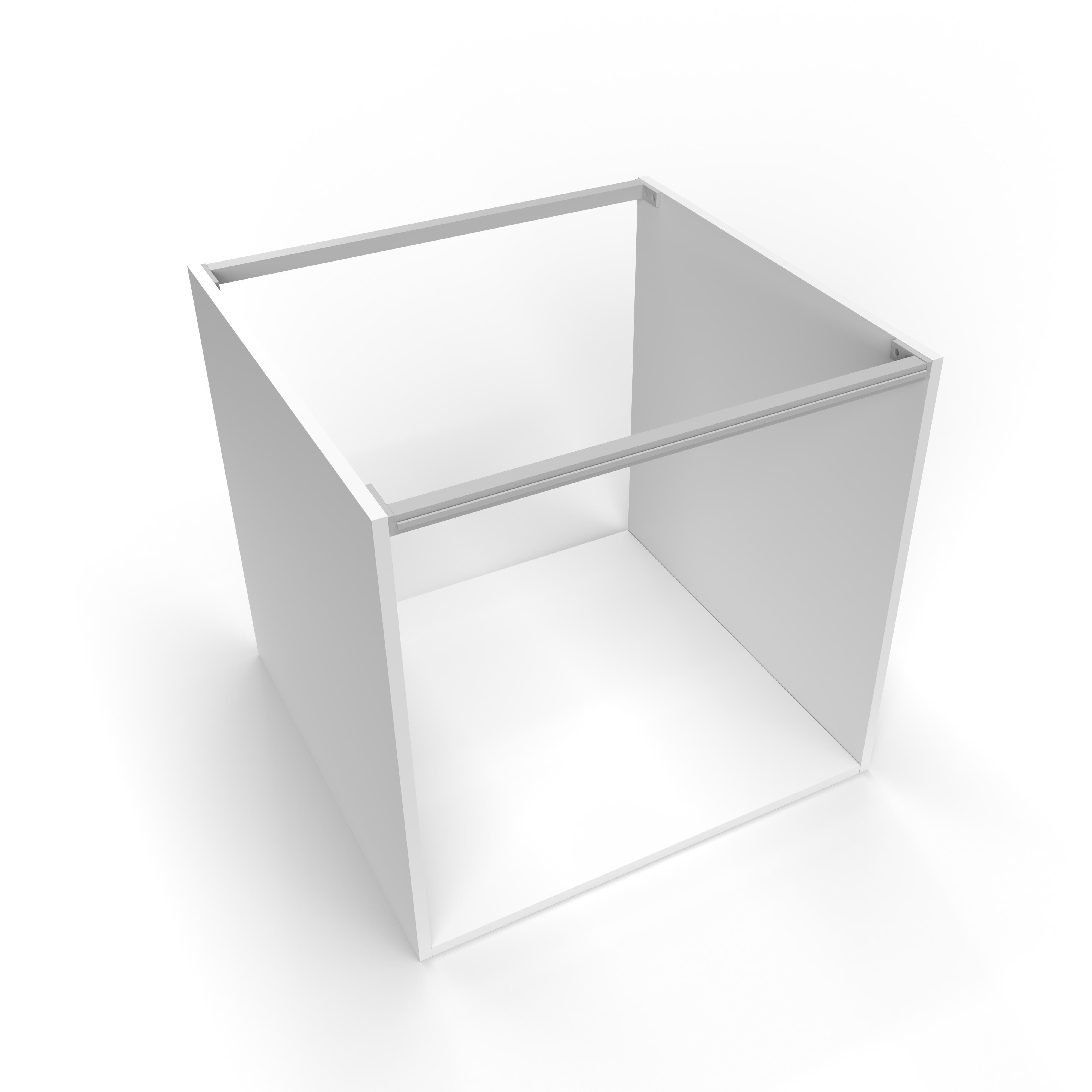 Lote de 4 perfiles travesaños para muebles de cocina albeam, con accesorios para atornillar, aluminio y plástico, anodizado mate