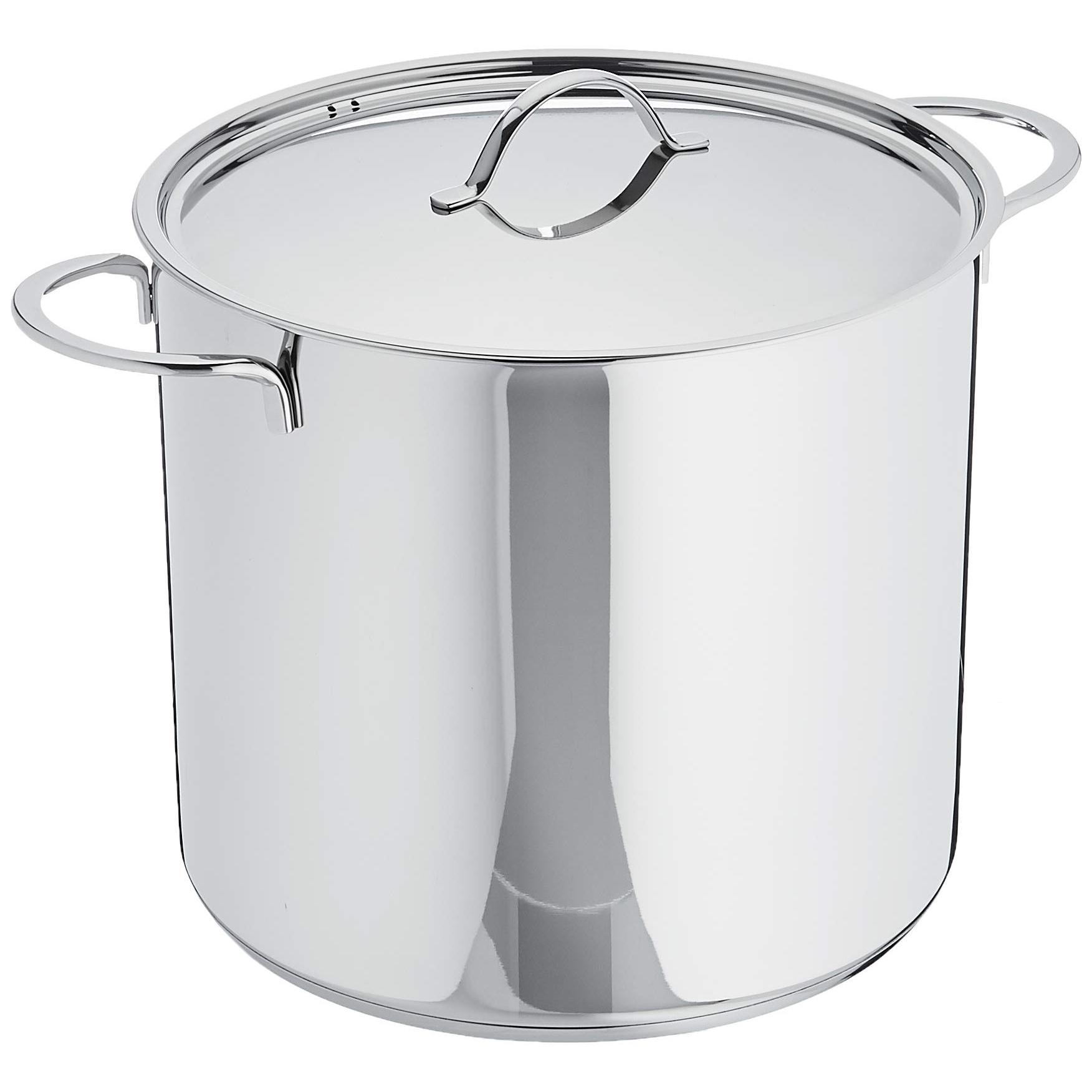 IBILI - Olla super alta con tapa noah, 28 cms, Acero inoxidable 18/10, Apta para induccion