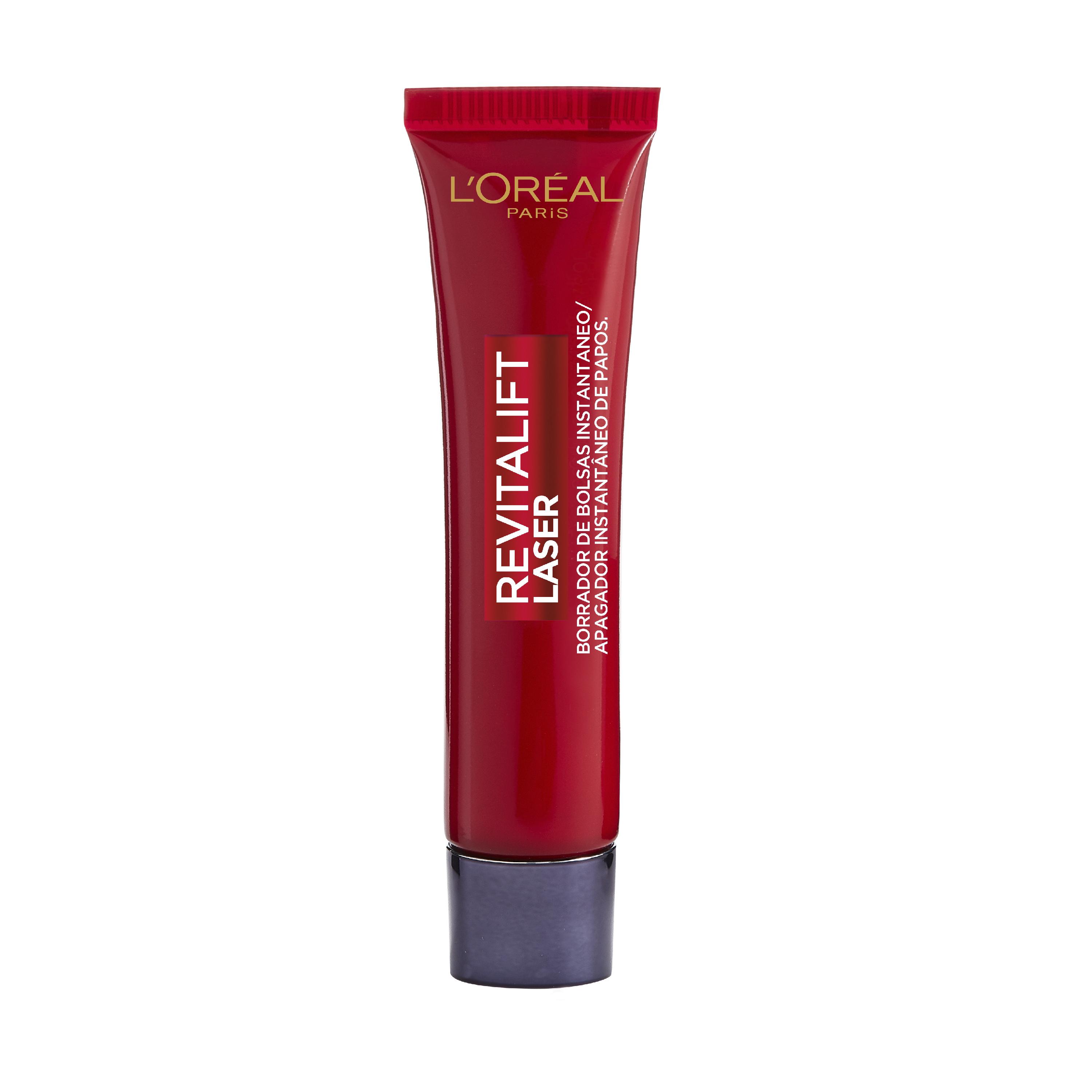 L'Oréal Paris | Revitalift Laser Borrador de Bolsas Instantáneo. Deshincha y Alisa Bolsa de los Ojos en 15 minutos*.  Corrector de Ojos. Mirada Firme y Rejuvenecida. Contorno de Ojos Hombre y Mujer. 15ml