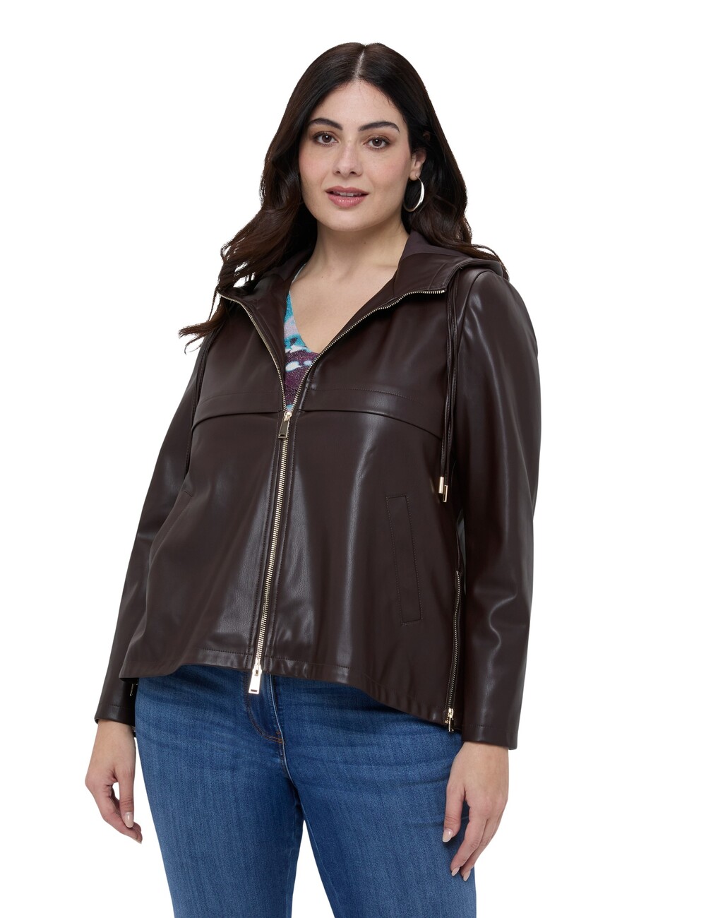 Fiorella Rubino - Chaqueta biker con capucha