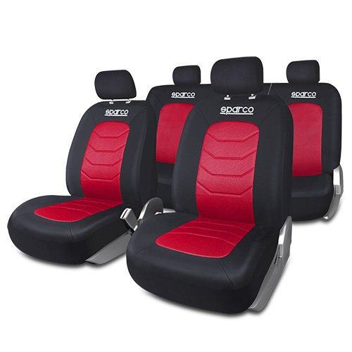 JUEGO FUNDAS S-LINE ROJO SPARCO CS6
