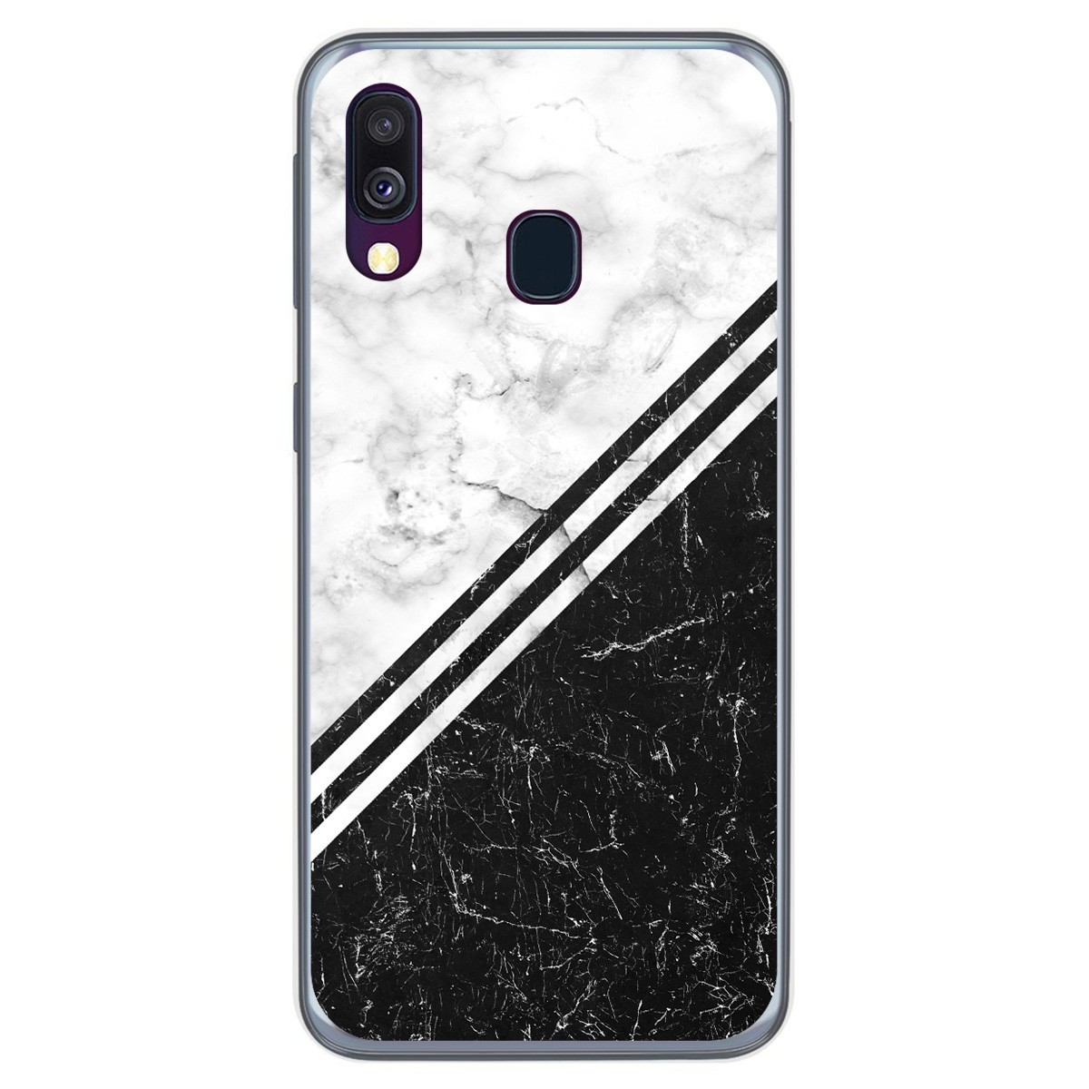 Tumundosmartphone Funda Gel Tpu para Samsung Galaxy A40 diseño Mármol 01 Dibujos