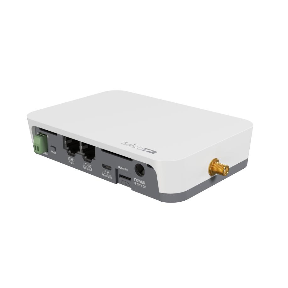 Mikrotik Gateway Iot CPU 650mhz, 64MB RAM, 2 Puertos Ethernet, Wireless 8, Lora, Bluetooth, GPS, CAT-M, Narrowband, RS485, Modbus
