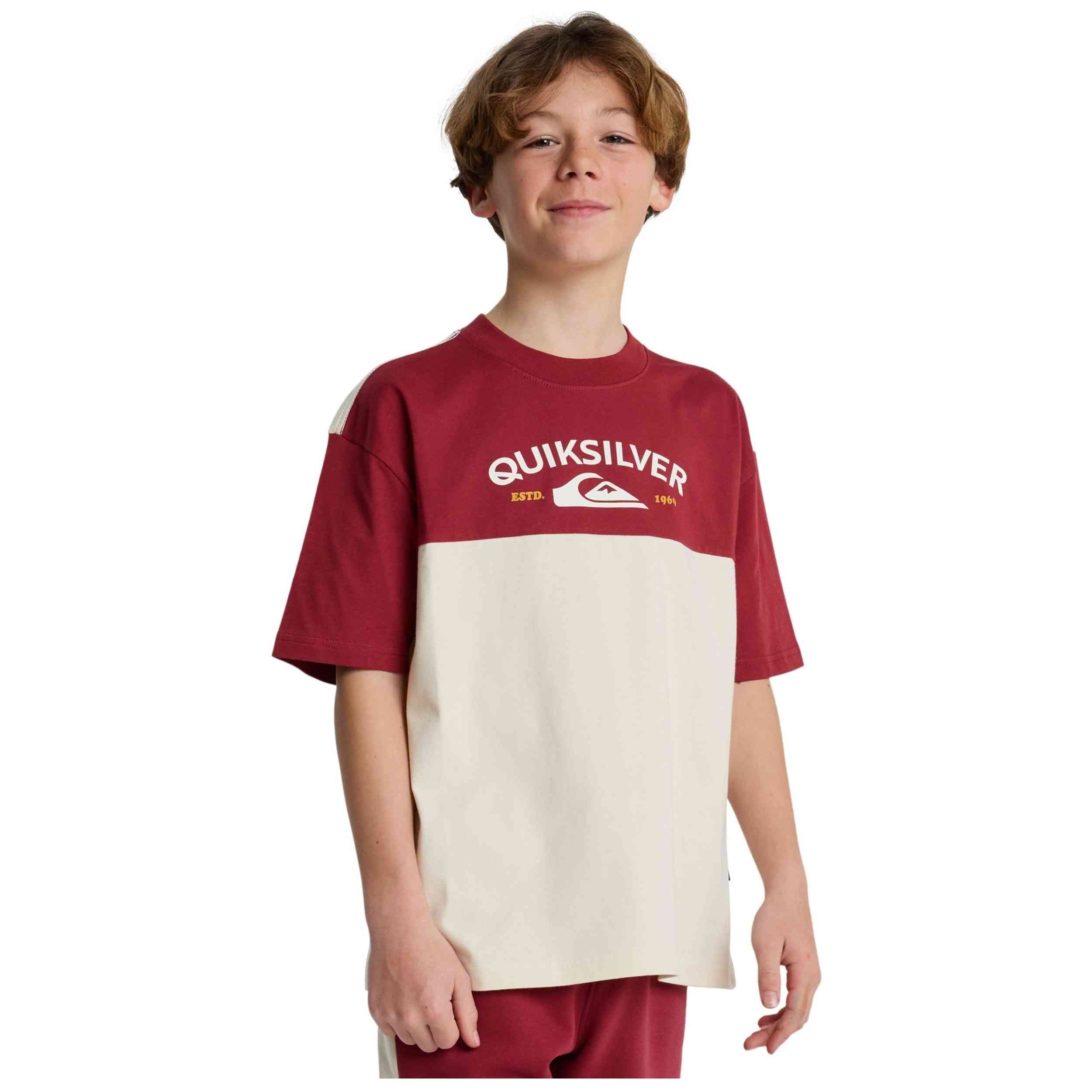 Camiseta De Manga Corta Quiksilver modelo KNOWLEDGE AERA (WBS0) para Niños en color Beige