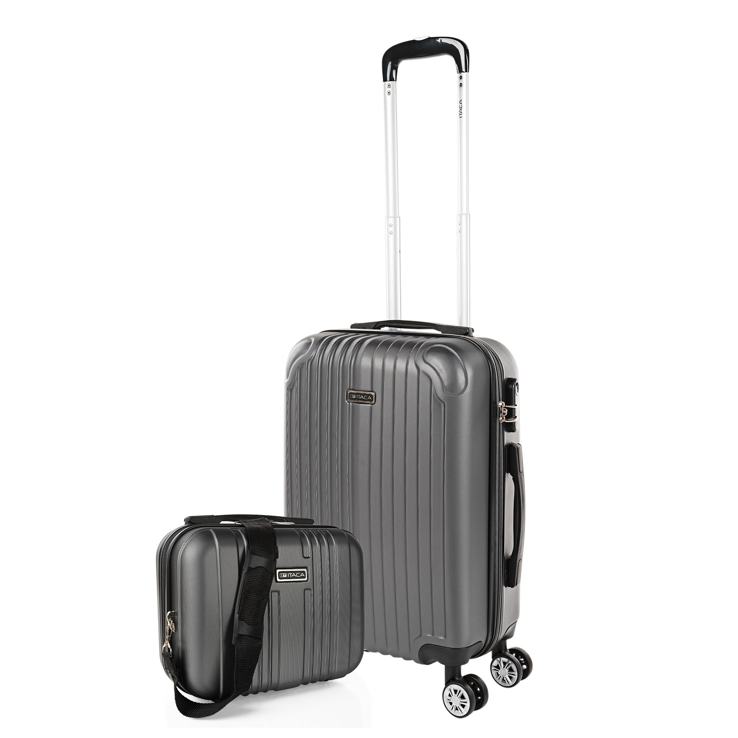 Itaca - Maletas De Viaje Cabina. Maleta Cabina 55X40x20 - Maletas De Cabina Con 4 Ruedas - Maletas De Viaje Pequeñas Ligeras. Trolley Cabina Equipaje De Mano. Maleta Cabina T71550B