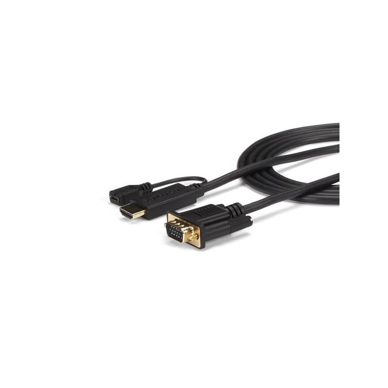 StarTech.com - Cable de 3m Conversor Activo HDMI a VGA - Adaptador 1920x1200 1080p HD2VGAMM10