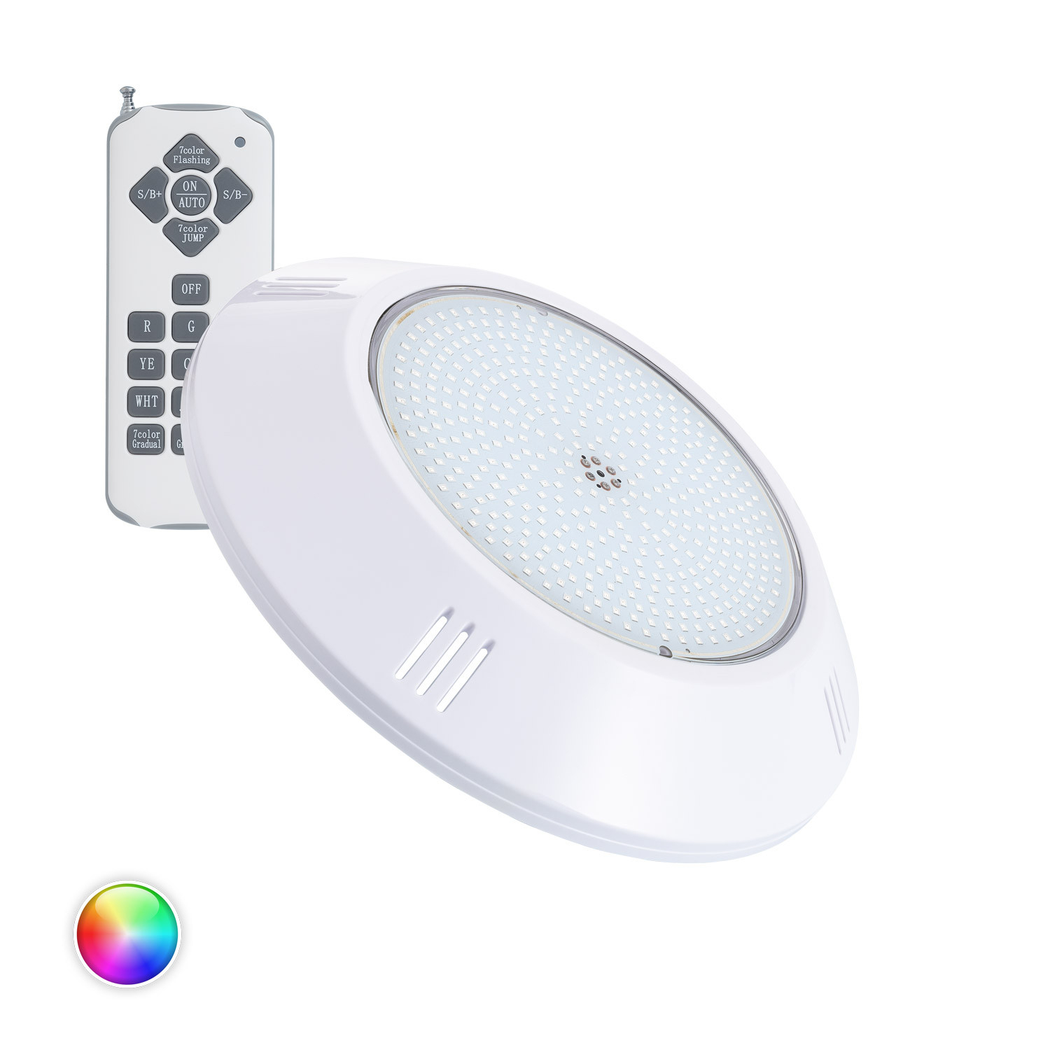 Ledkia Foco Piscina Superficie LED RGB Sumergible 12V AC IP68 35W RGB