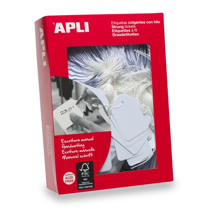 APLI ETIQUETA COLGANTE 396 APLI 50X70 MM 400 UNIDADES