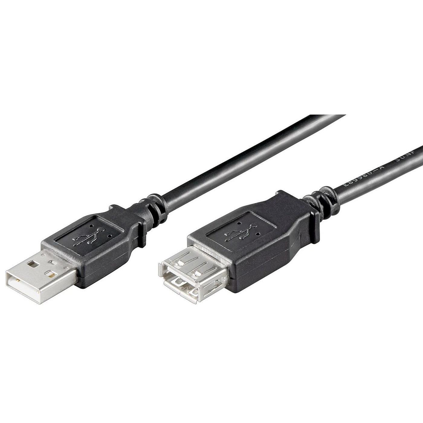 Cable de Extensión USB2.0 Microconnect de 3m Macho a Hembra para Ordenador
