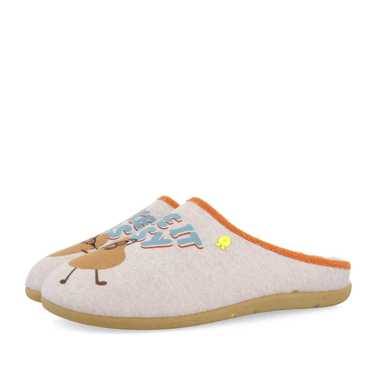 Gioseppo Zapatillas Casa Gris Ellicott Estampado Jersey Plantilla Extraíble