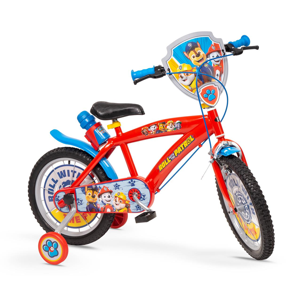 Bicicleta Paw Patrol Rodada 16 Roja (Patrulla Canina 1678)